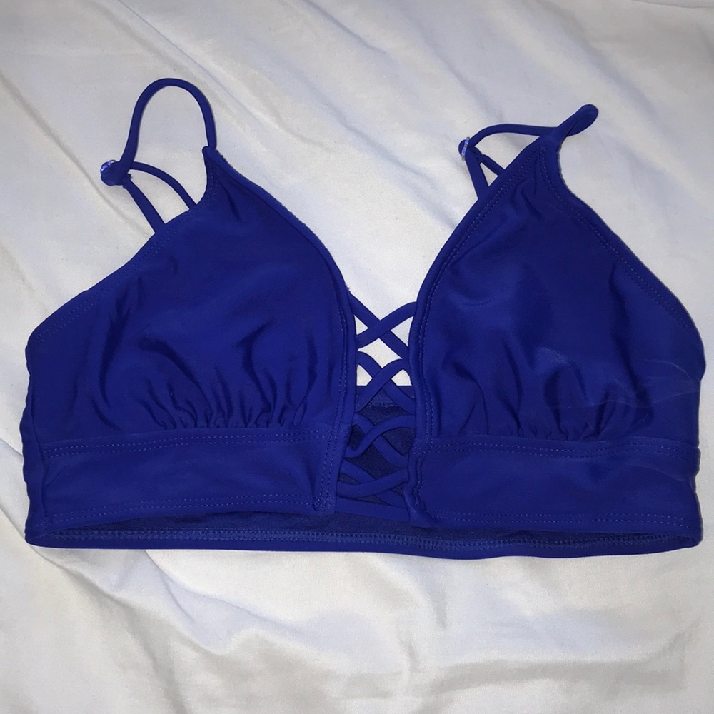 crossed front, bikini top